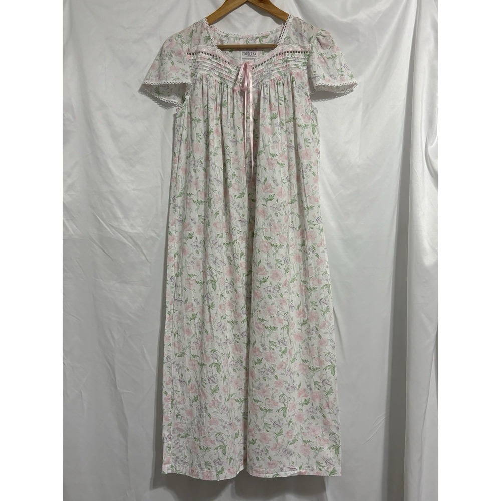 Erika Taylor Intimates Country Cottons Vintage Sleepwear Dress Women's S